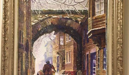 Karlı Bir Günde İstanbul Sokağı