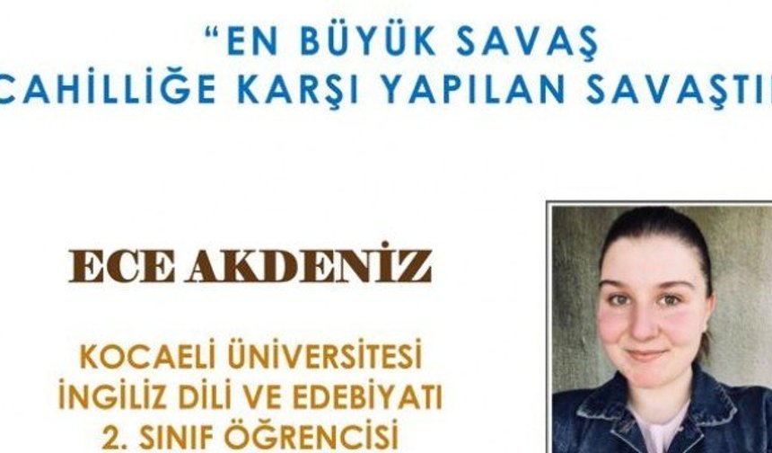 15. Konuşmacı Ece Akdeniz..